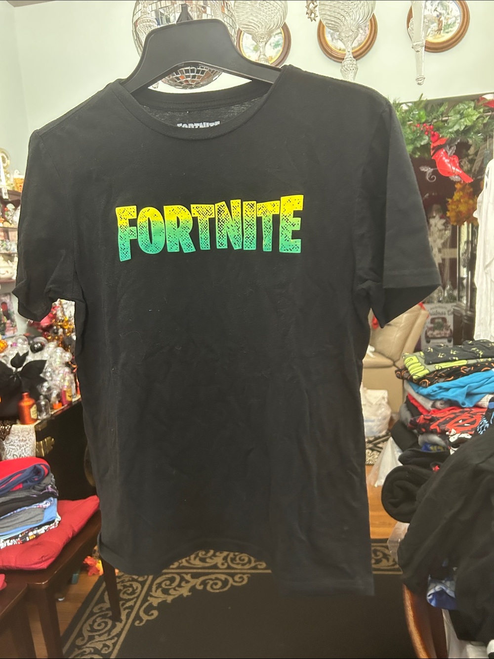 Fortnite Black Short-Sleeve Logo Tee for Kids